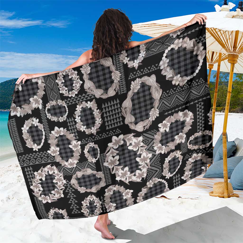 Hawaiian Leis Sarong Kakau Tattoos and Palaka Pastel Grayscale