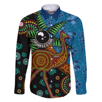 Fiji and Australia Family Matching Mermaid Dress and Hawaiian Shirt Palm Tree and Abogirinal Emu