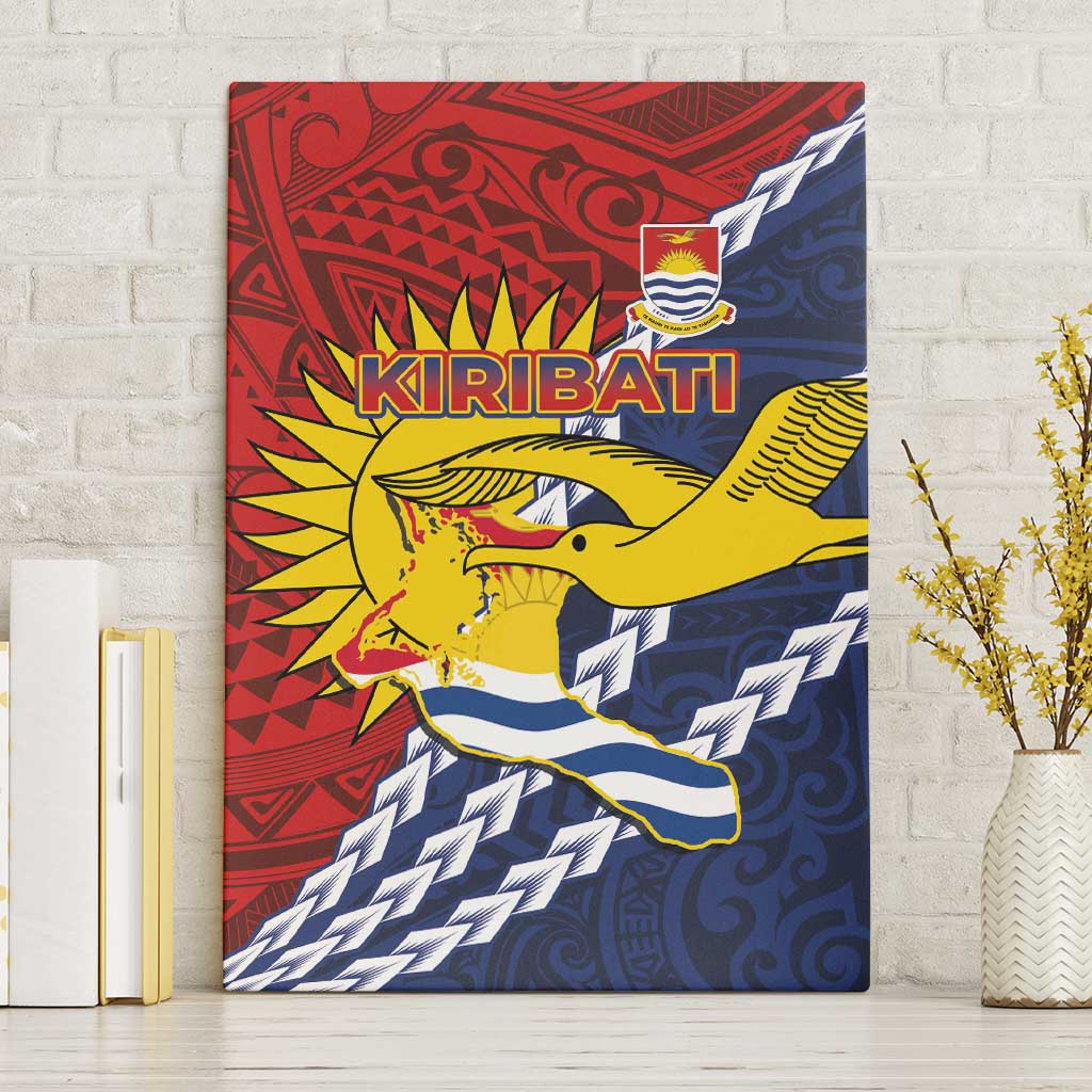 Kiribati Independence Day Canvas Wall Art Polynesian and Melanesian Art Tattoo LT03 Without Frame Red - Polynesian Pride