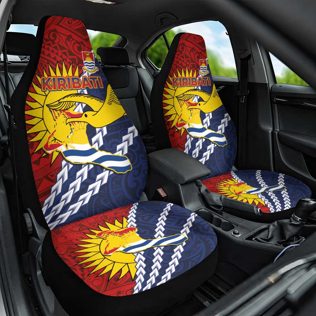 Kiribati Independence Day Car Seat Cover Polynesian and Melanesian Art Tattoo LT03 One Size Red - Polynesian Pride