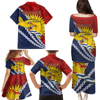 Kiribati Independence Day Family Matching Puletasi and Hawaiian Shirt Polynesian and Melanesian Art Tattoo LT03 - Polynesian Pride