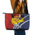 Kiribati Independence Day Leather Tote Bag Polynesian and Melanesian Art Tattoo