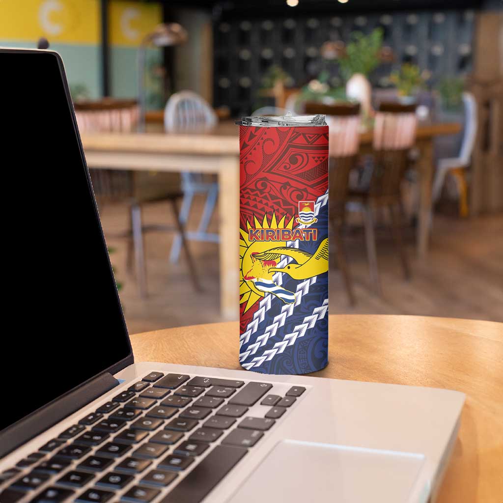 Kiribati Independence Day Skinny Tumbler Polynesian and Melanesian Art Tattoo