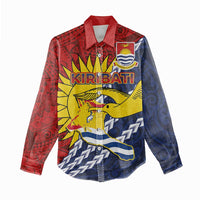 Kiribati Independence Day Women Casual Shirt Polynesian and Melanesian Art Tattoo LT03 - Polynesian Pride