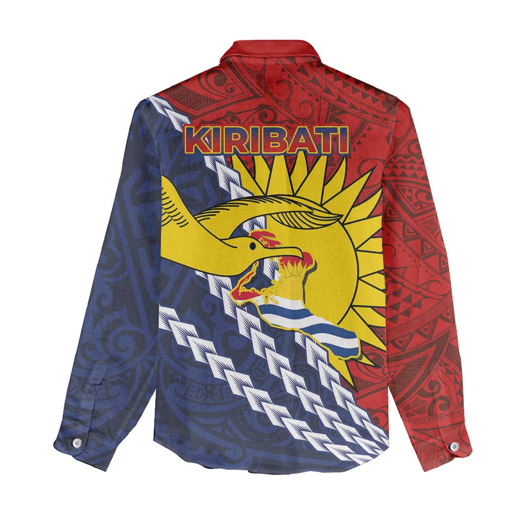 Kiribati Independence Day Women Casual Shirt Polynesian and Melanesian Art Tattoo LT03 - Polynesian Pride