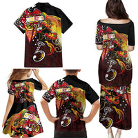 Papua New Guinea 2025 Family Matching Puletasi and Hawaiian Shirt 50th Independence Day Anniversary LT03 - Polynesian Pride
