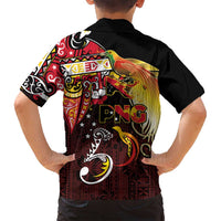 Papua New Guinea 2025 Family Matching Tank Maxi Dress and Hawaiian Shirt 50th Independence Day Anniversary LT03 - Polynesian Pride