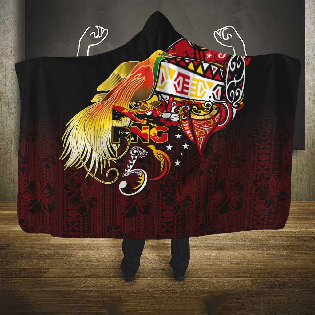 Papua New Guinea 2025 Hooded Blanket 50th Independence Day Anniversary LT03 - Polynesian Pride