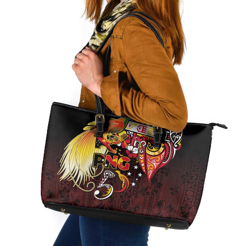 Papua New Guinea 2025 Leather Tote Bag 50th Independence Day Anniversary