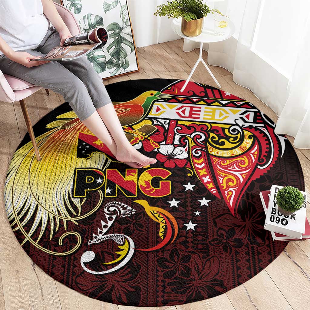 Papua New Guinea 2025 Round Carpet 50th Independence Day Anniversary LT03 - Polynesian Pride