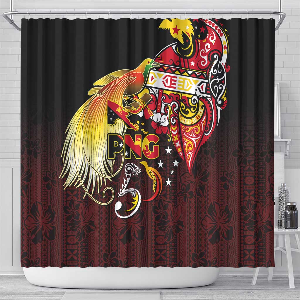 Papua New Guinea 2025 Shower Curtain 50th Independence Day Anniversary LT03 - Polynesian Pride