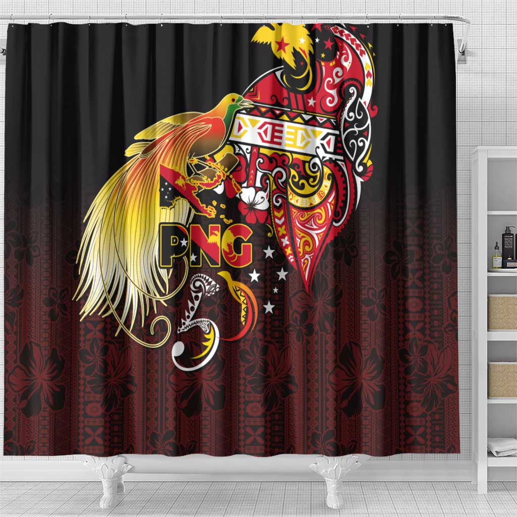 Papua New Guinea 2025 Shower Curtain 50th Independence Day Anniversary LT03 - Polynesian Pride