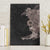 Hawaiian Tropical Plants and Chameleon Canvas Wall Art Polynesian Art Grayscale - Polynesian Pride