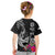 Polynesian Fiji Kid T Shirt Shark and Hibiscus Tapa Pattern Version LT03 - Polynesian Pride