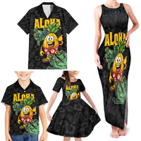 Hawaiian Halloween Family Matching Tank Maxi Dress and Hawaiian Shirt Aloha Pinapple with Mysterious Hands and Polynesian Tribal Tattoo LT03 - Polynesian Pride