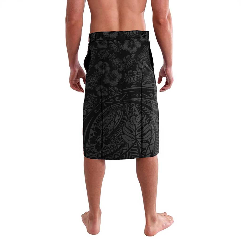 Hawaiian Halloween Lavalava Aloha Pinapple with Mysterious Hands and Polynesian Tribal Tattoo