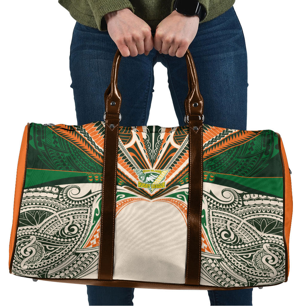 Cook Islands Rugby League Travel Bag Polynesian and Tatau Tribal Art - Retro Palette LT03 Multicolor - Polynesian Pride