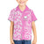 Hawaii Kauai Island Family Matching Summer Maxi Dress and Hawaiian Shirt Hibiscus Pattern Seamless Tribal Simple Pink LT03 Son's Shirt Pink - Polynesian Pride