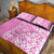 Custom Hawaii Kauai Island Quilt Bed Set Hibiscus Pattern Seamless Tribal Simple Pink LT03 - Polynesian Pride