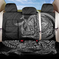 Hawaiian Whales Polynesian Art Motifs Back Car Seat Cover Black Color LT03 One Size Black - Polynesian Pride