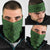 Hawaiian Whales Polynesian Art Motifs Neck Gaiter Green Color - Polynesian Pride