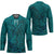 Hawaiian Whales Polynesian Art Motifs Hockey Jersey Turquoise Color - Polynesian Pride
