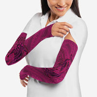 Hawaiian Whales Polynesian Art Motifs Arm Sleeves Pink Color LT03 - Polynesian Pride