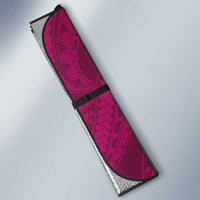 Hawaiian Whales Polynesian Art Motifs Auto Sun Shade Pink Color LT03 - Polynesian Pride