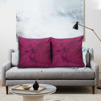 Hawaiian Whales Polynesian Art Motifs Pillow Cover Pink Color LT03 - Polynesian Pride