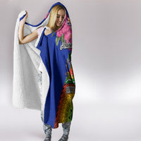 Haiti Battle of Vertieres Hooded Blanket The Haitian Revolution 220th Anniversary Polynesian Style LT03 - Polynesian Pride