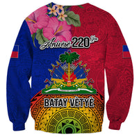 Haiti Battle of Vertieres Sweatshirt The Haitian Revolution 220th Anniversary Polynesian Style LT03 - Polynesian Pride