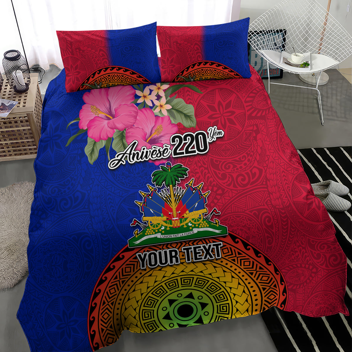 Personalised Haiti Battle of Vertieres Bedding Set The Haitian Revolution 220th Anniversary Polynesian Style LT03 - Polynesian Pride