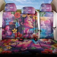Polynesian Women Back Car Seat Cover Tropical Plant - Vibrant Surreal Dreamscape Vibe LT03 One Size Pink-Purple - Polynesian Pride
