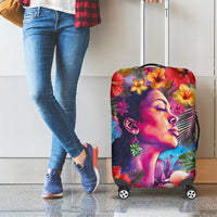 Polynesian Women Luggage Cover Tropical Plant - Vibrant Surreal Dreamscape Vibe LT03 - Polynesian Pride