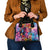 Polynesian Women Shoulder Handbag Tropical Plant - Vibrant Surreal Dreamscape Vibe