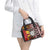 Personalised Aotearoa and Australia Together Shoulder Handbag Koru and Kangaroo - Taniko with Aboriginal Motif