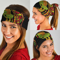 Hawaiian Manta Ray and Hammerhead Shark Tribal Tattoo Neck Gaiter with Polynesian Tribal Pattern Kanaka Maoli Flag Color LT03 - Polynesian Pride