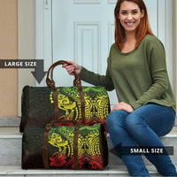 Hawaiian Manta Ray and Hammerhead Shark Tribal Tattoo Travel Bag with Polynesian Tribal Pattern Reggae Style