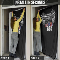 Super Samoa-Six Eight Five to The World Door Cover Traditional Samoan Tattoo Black Color