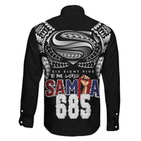 Super Samoa-Six Eight Five to The World Family Matching Summer Maxi Dress and Hawaiian Shirt Traditional Samoan Tattoo Black Color LT03 - Polynesian Pride