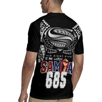 Super Samoa-Six Eight Five to The World Rugby Jersey Traditional Samoan Tattoo Black Color