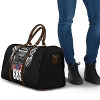 Super Samoa-Six Eight Five to The World Travel Bag Traditional Samoan Tattoo Black Color
