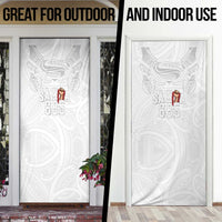 Super Samoa-Six Eight Five to The World Door Cover Traditional Samoan Tattoo All White
