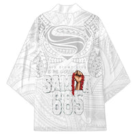 Super Samoa-Six Eight Five to The World Kimono Traditional Samoan Tattoo All White