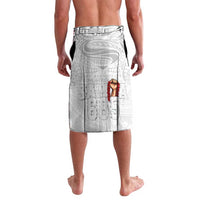 Super Samoa-Six Eight Five to The World Lavalava Traditional Samoan Tattoo All White