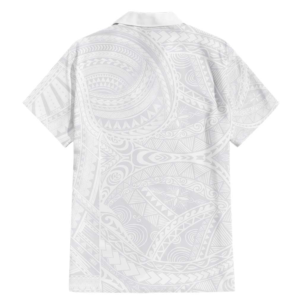 Lotu Tamaiti Samoan Art Tattoo Polynesian Pattern Family Matching Short Sleeve Bodycon Dress and Hawaiian Shirt LT03 - Polynesian Pride