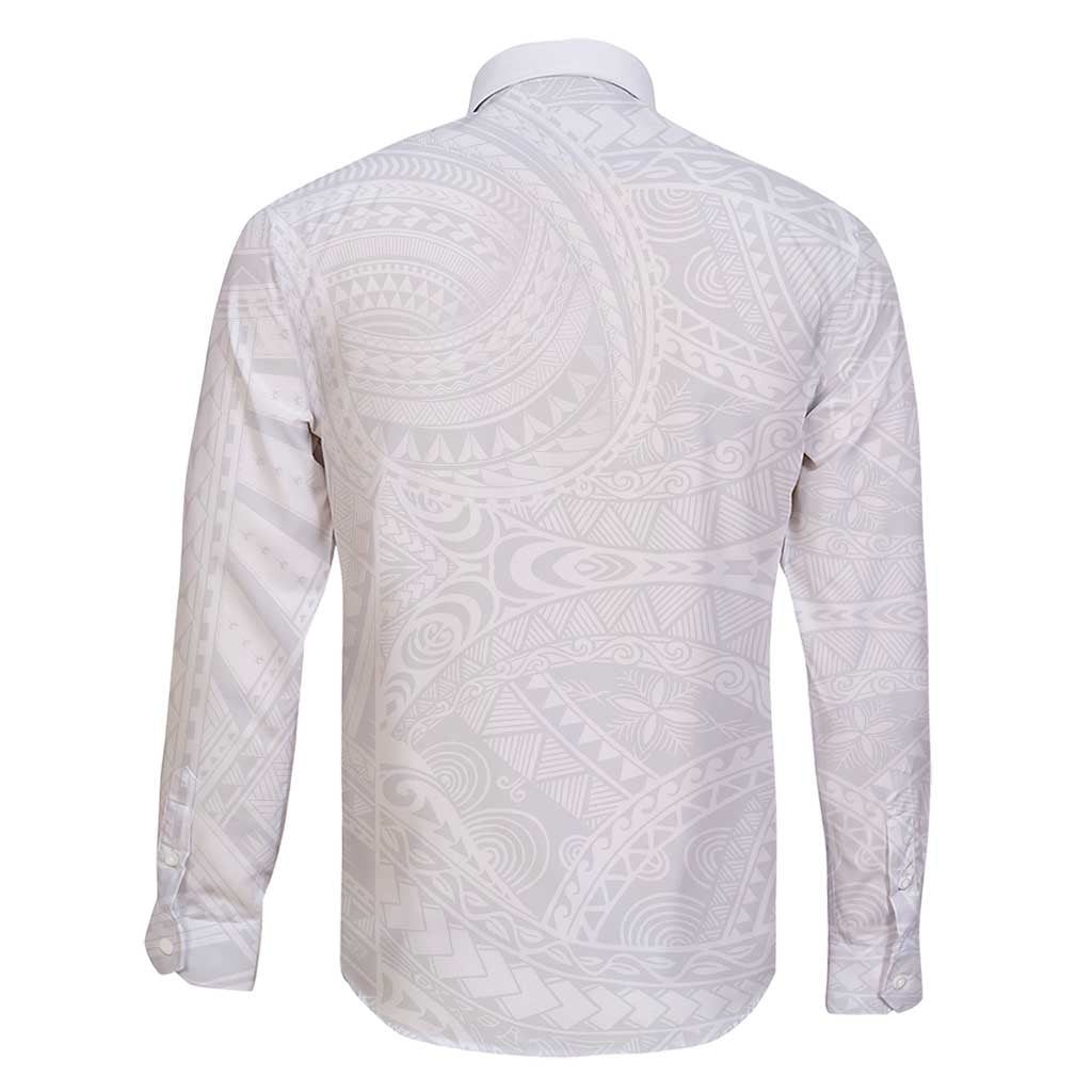 Lotu Tamaiti Samoan Art Tattoo Polynesian Pattern Family Matching Short Sleeve Bodycon Dress and Hawaiian Shirt LT03 - Polynesian Pride