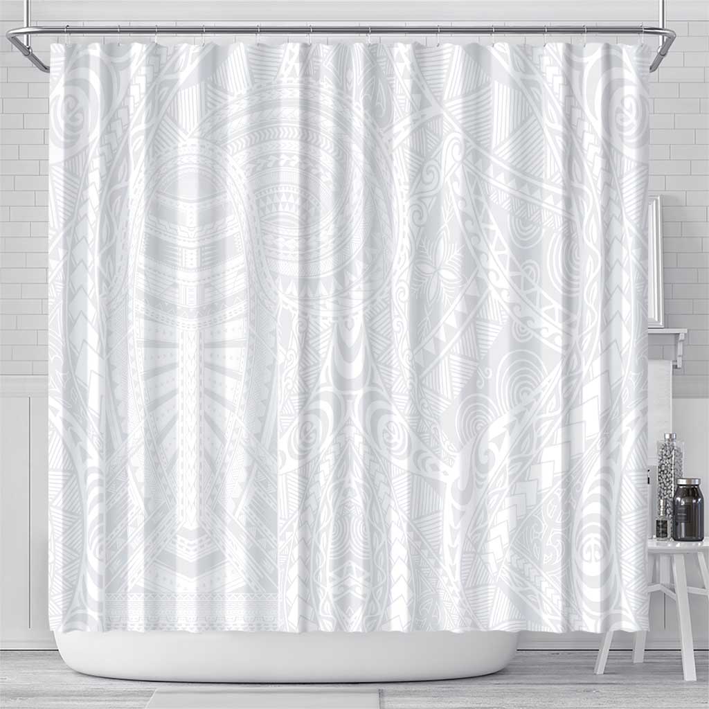 Lotu Tamaiti Samoan Art Tattoo Polynesian Pattern Shower Curtain