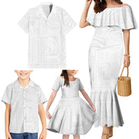 Lotu Tamaiti Samoan Art Tattoo Siapo Pattern Family Matching Mermaid Dress and Hawaiian Shirt LT03 - Polynesian Pride