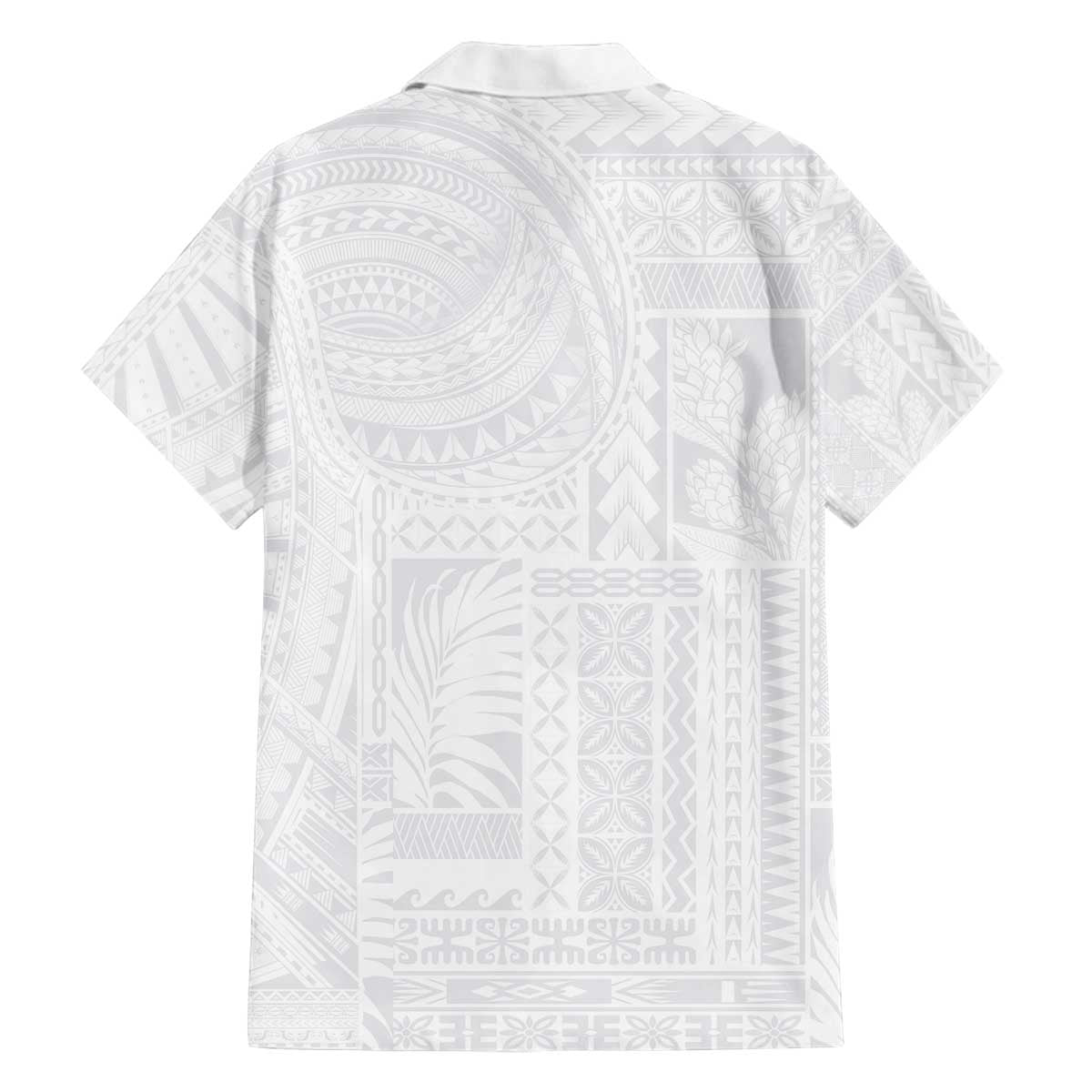 Lotu Tamaiti Samoan Art Tattoo Siapo Pattern Family Matching Off Shoulder Short Dress and Hawaiian Shirt LT03 - Polynesian Pride